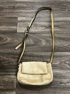 AIMEE KESTENBERG Preston Mini Leather Cream/Beige Crossbody Bag